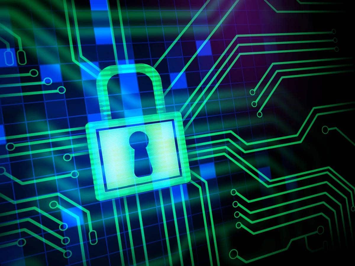 A digital lock representing Austin cybersecurity protection.